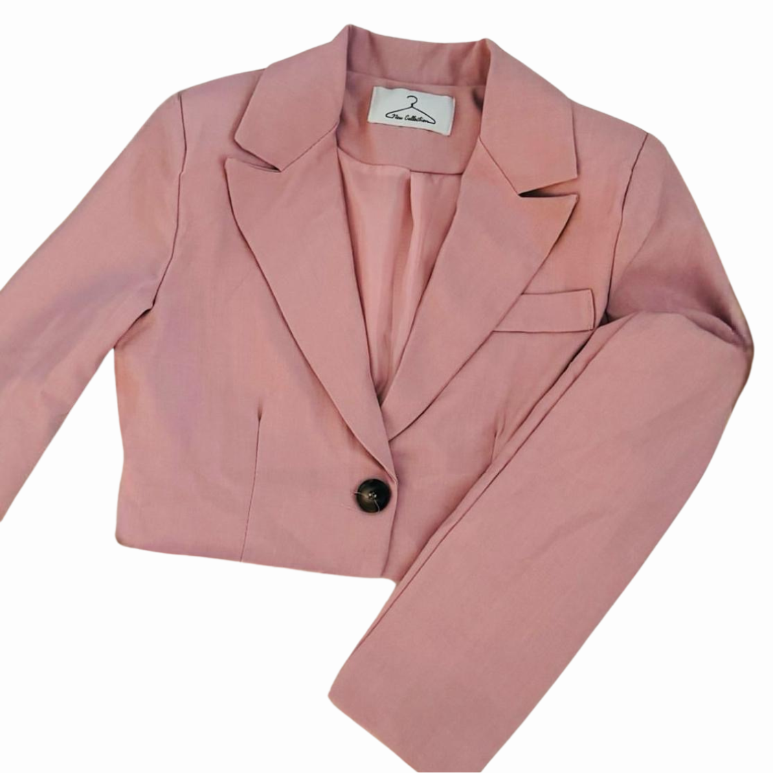Blazer court en tissus texturé