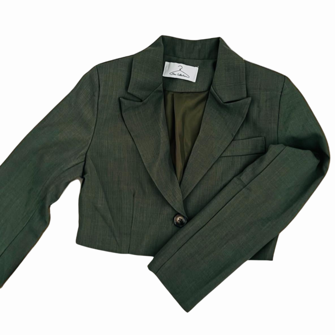 Blazer court en tissus texturé