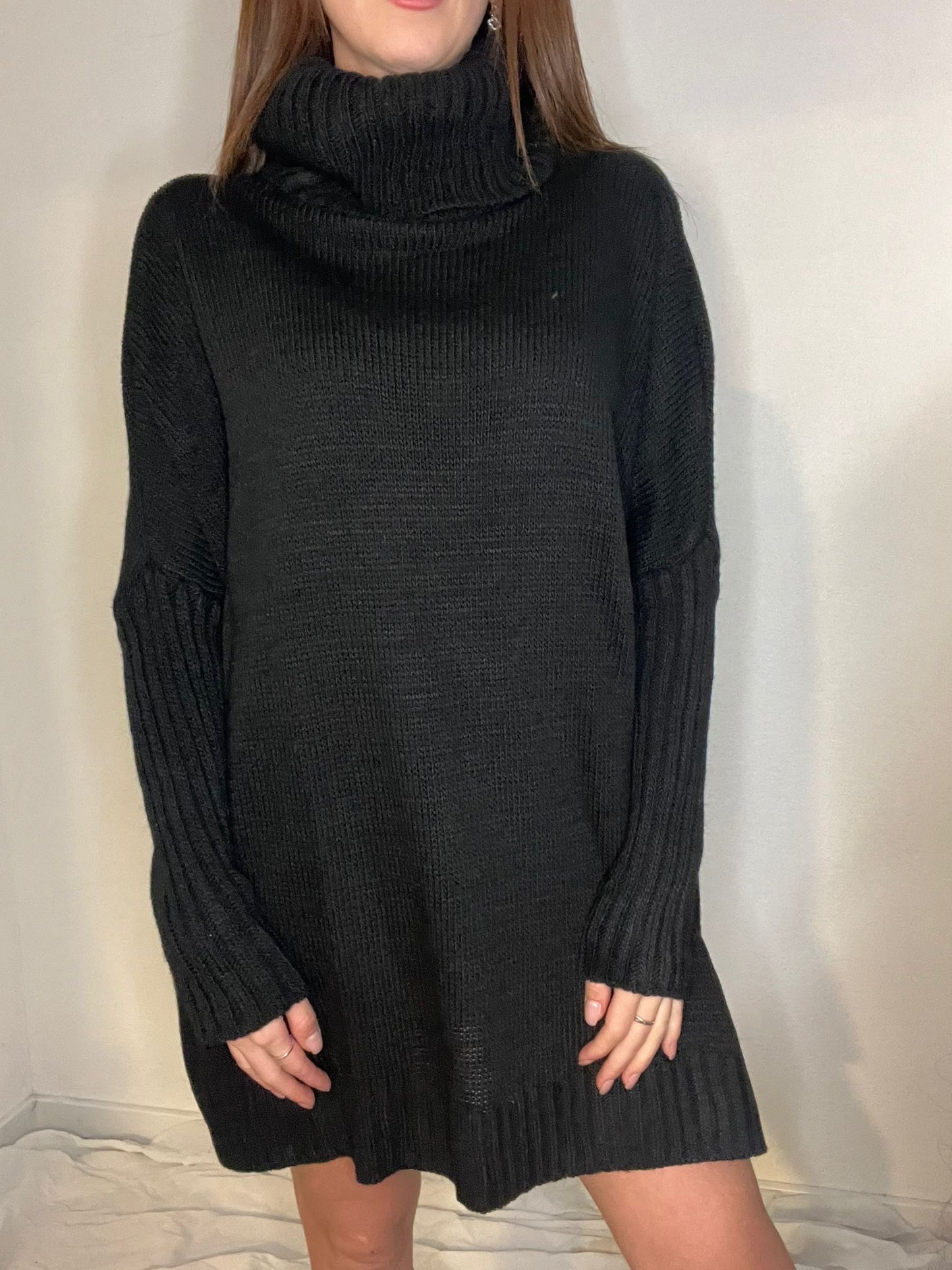 Robe courte en laine mélanger