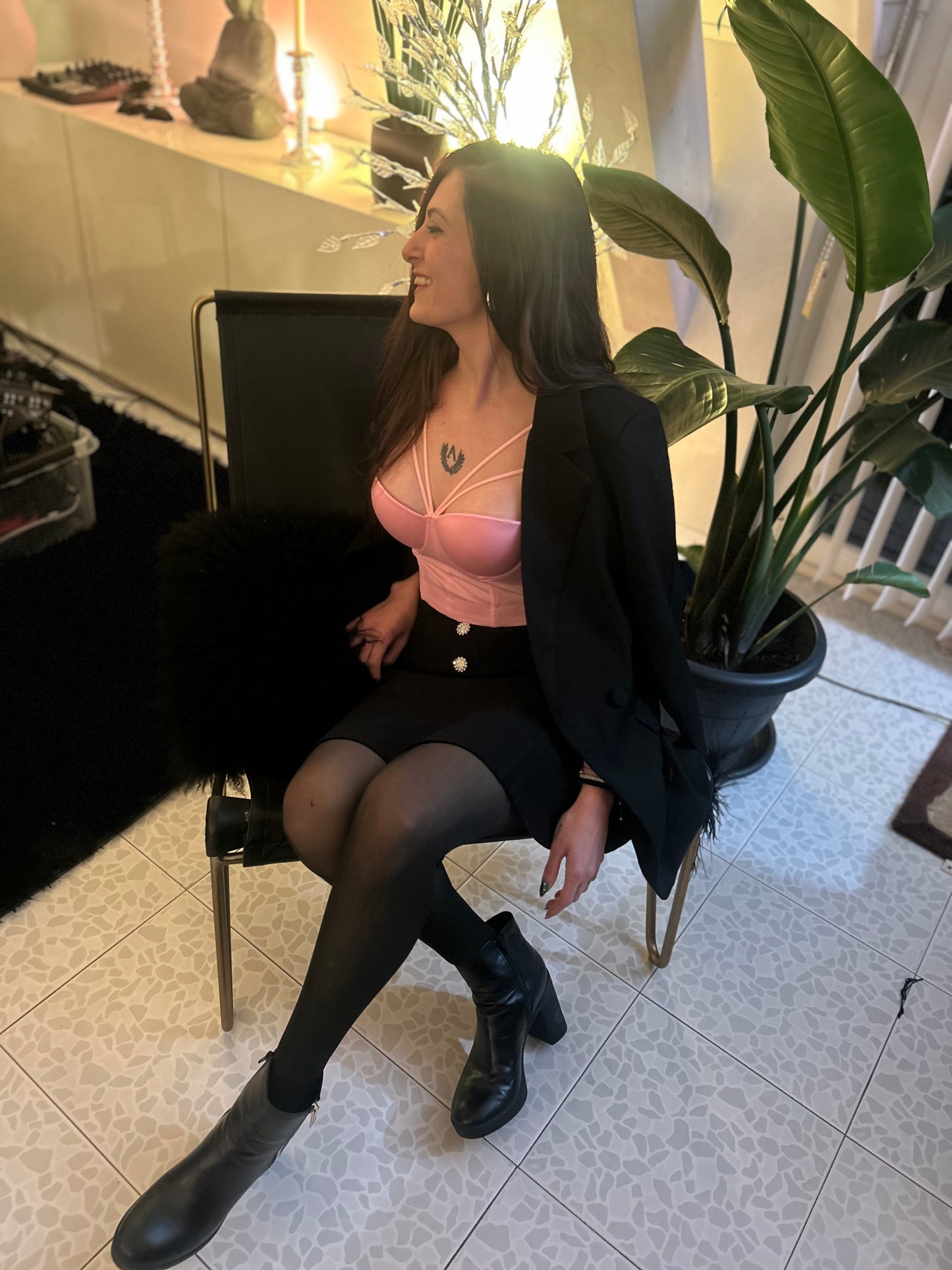 Jupe courte en maille