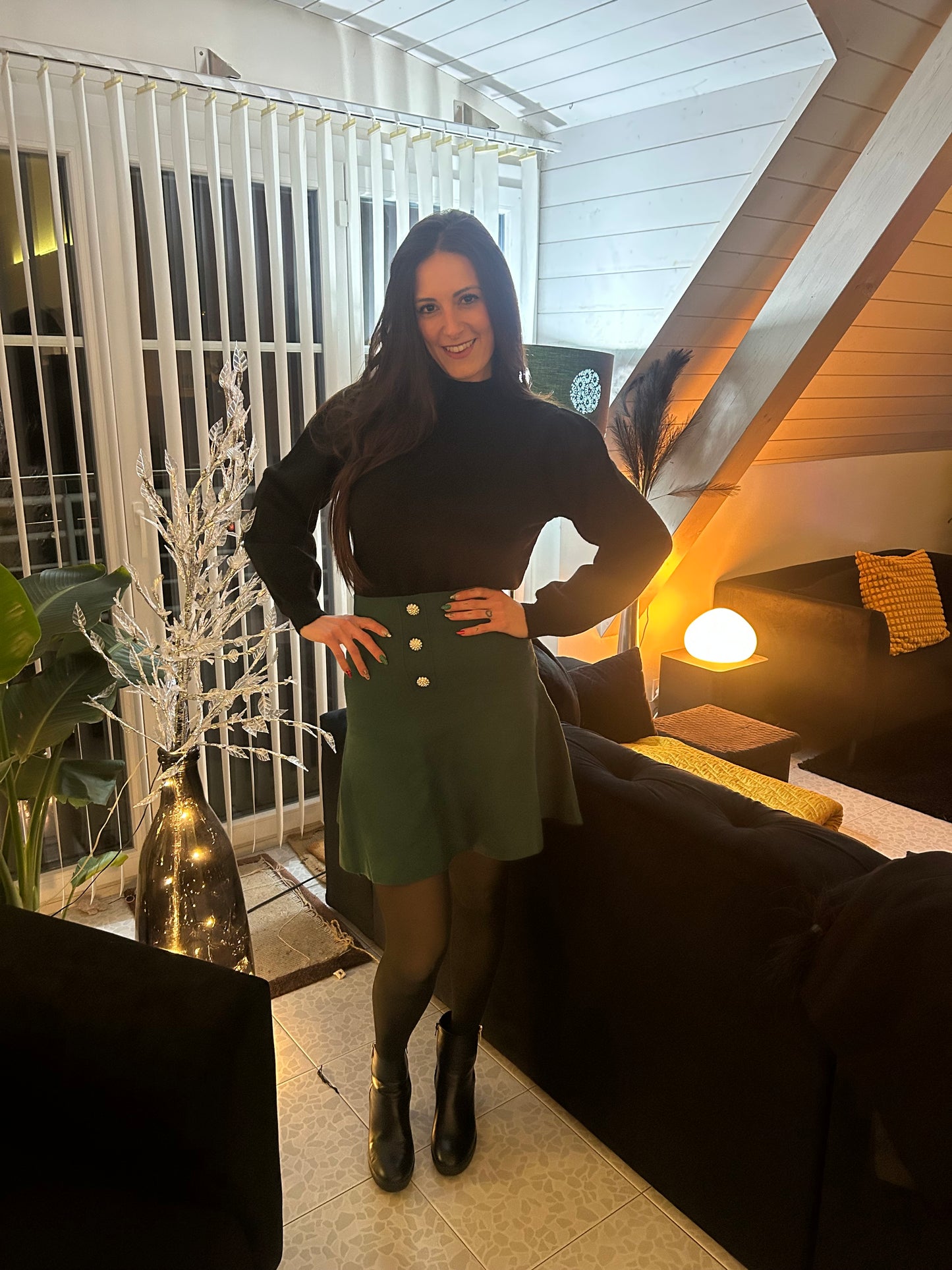 Jupe courte en maille