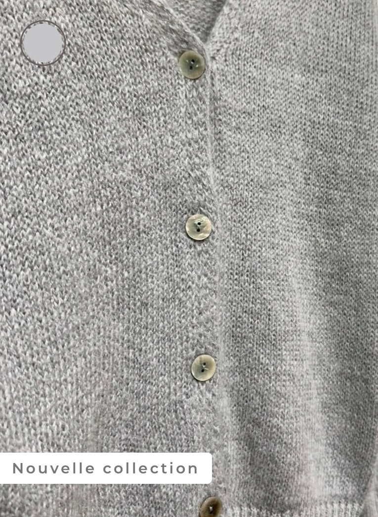 GILET À BOUTONS EN MOHAIR ARIANNE