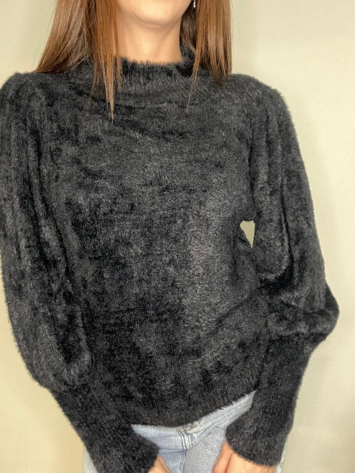 Pull en maille duveteuse