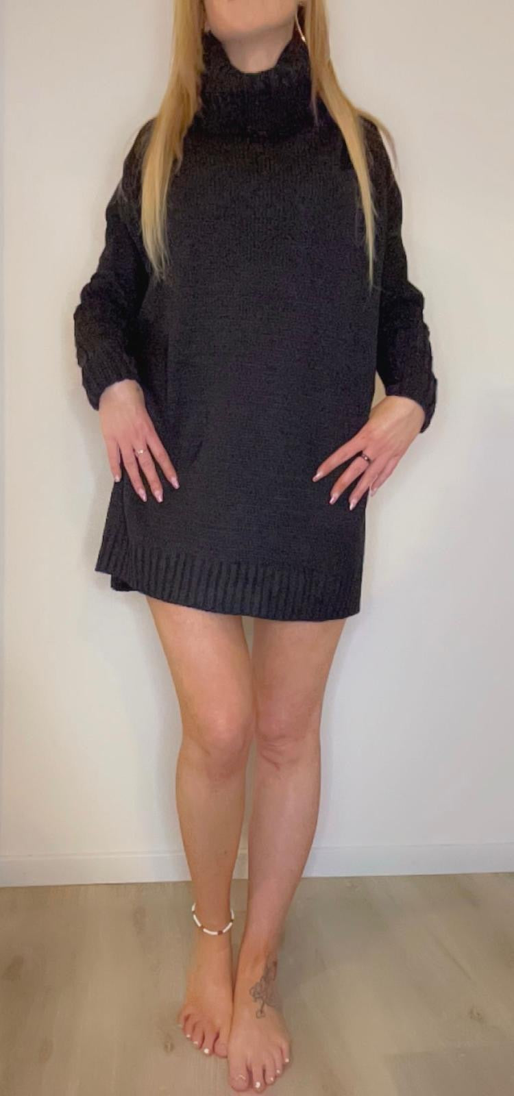 Robe courte en laine mélanger