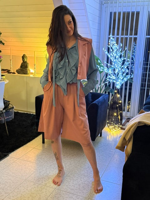 Ensemble gilet-shorts décontracté
