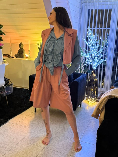 Ensemble gilet-shorts décontracté