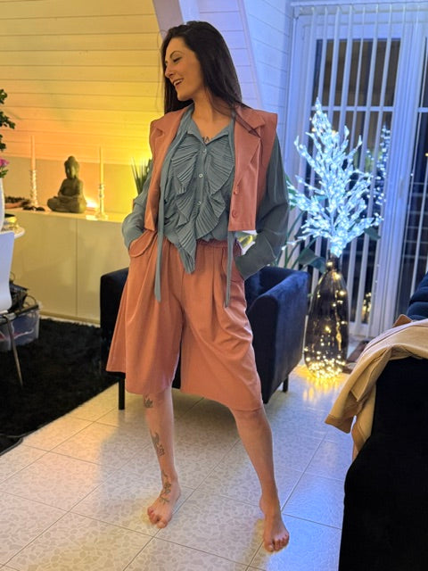 Ensemble gilet-shorts décontracté