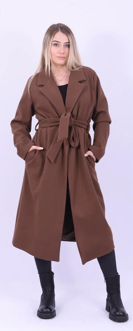 Manteau à fermeture croisé